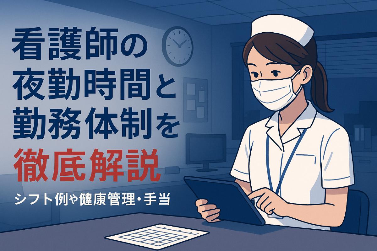 看護師の夜勤時間と勤務体制を徹底解説|シフト例や健康管理・手当の最新情報 | 北海道で看護師の求人なら全国の情報を掲載している看護Peace